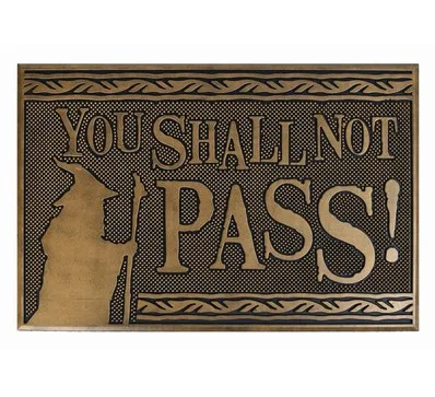 LORD OF THE RINGS (YOU SHALL NOT PASS) RUBBER MAT