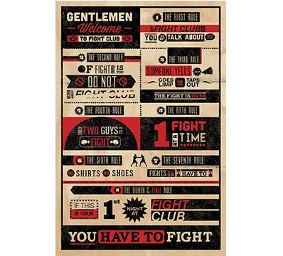 FIGHT CLUB (INFOGRAPHIC) - PP POSTERS